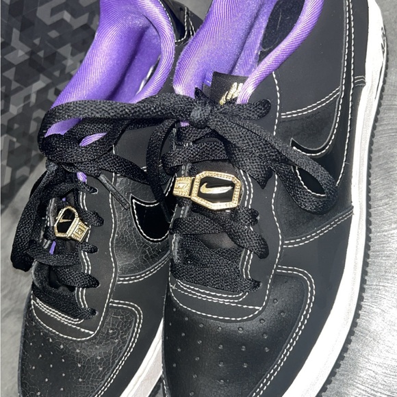 Kids Black and Purple Sneakers - Picture 2 of 6